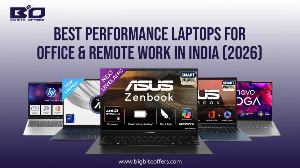 Best Performance Laptops for Office and Remote Work 2026 - Bigbiteoffers